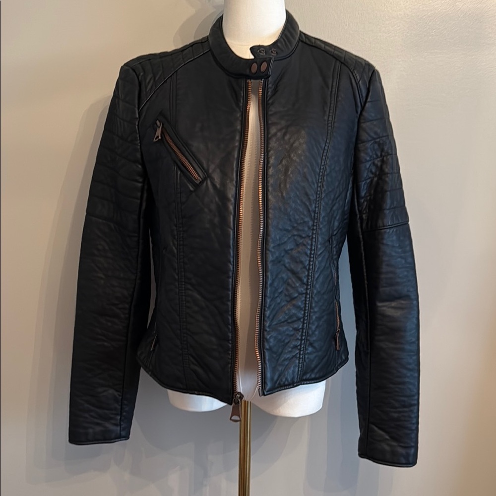 Marc New York Black Leather Jacket